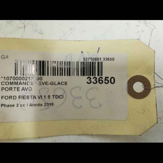 Commande lève-glace porte avant droite occasion FORD FIESTA VI Phase 2 11-2012->... 1.5 TDCI 75ch 3