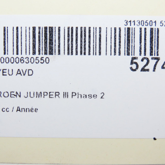 Moyeu avd occasion CITROEN JUMPER III Phase 2 06-2014->... 3307A5 5