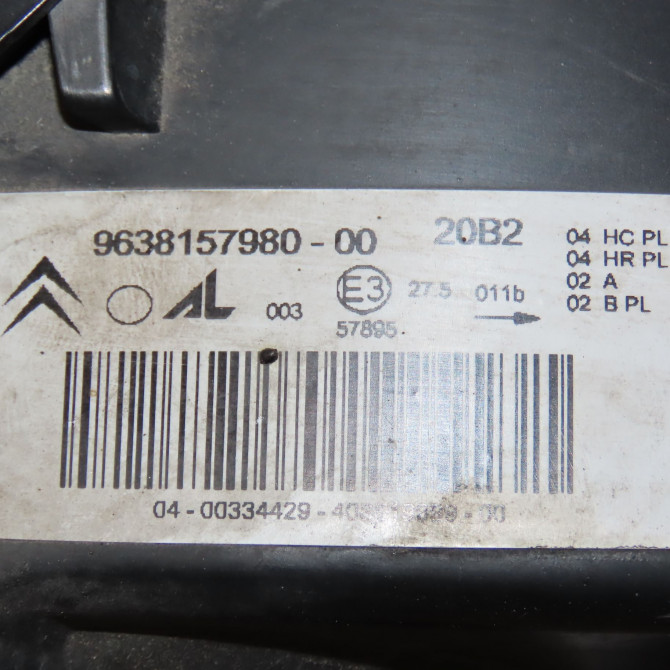 Phare gauche occasion CITROEN XSARA Phase 2 09-2000->12-2005 1.4i 6208J8 4