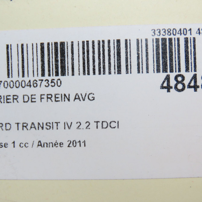 Etrier de frein avant gauche occasion FORD TRANSIT IV Phase 1 09-2006->... 2.2 TDCI 110ch 1553794 6