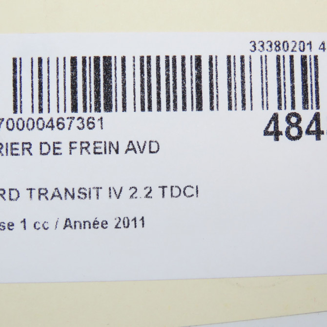 Etrier de frein avant droit occasion FORD TRANSIT IV Phase 1 09-2006->... 2.2 TDCI 110ch 1553793 6