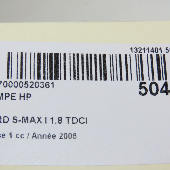 Pompe hp occasion FORD S-MAX I Phase 1 05-2006->03-2010 1.8 TDCI 125ch 1543842 8