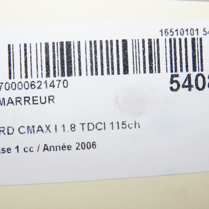 Démarreur occasion FORD CMAX I Phase 1 09-2003->03-2007 1.8 TDCI 115ch 1756794 7