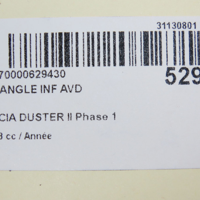 Triangle inf avd occasion DACIA DUSTER II Phase 1 10-2017->... 545040280R 4