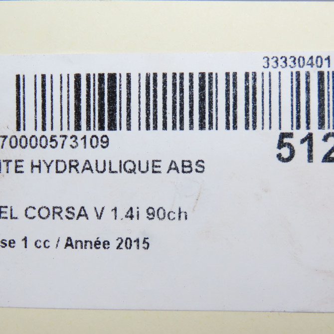 Unité hydraulique ABS occasion  95522565 6