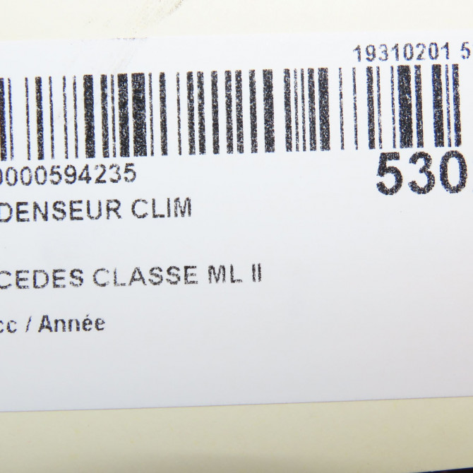 Condenseur clim occasion MERCEDES CLASSE ML II phase 1 03-2005->09-2008 2515000054 4