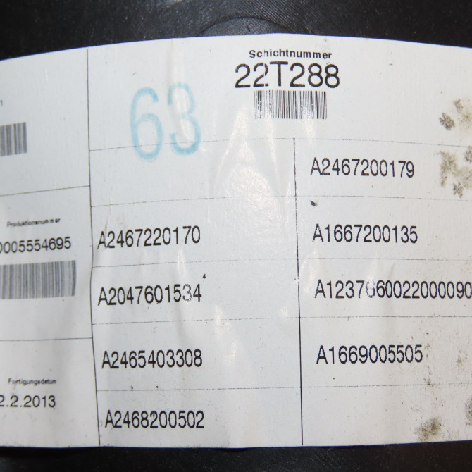 Mecanisme+moteur leve-glace avg occasion MERCEDES CLASSE B II Phase 1 09-2011->12-2014 2467200179 6