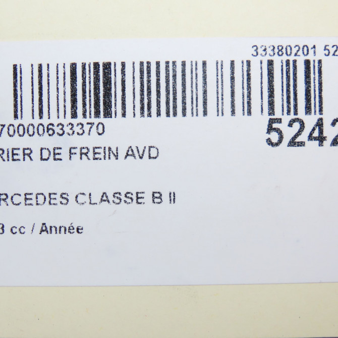 Etrier de frein avant droit occasion MERCEDES CLASSE B II Phase 1 09-2011->12-2014 4217081 6