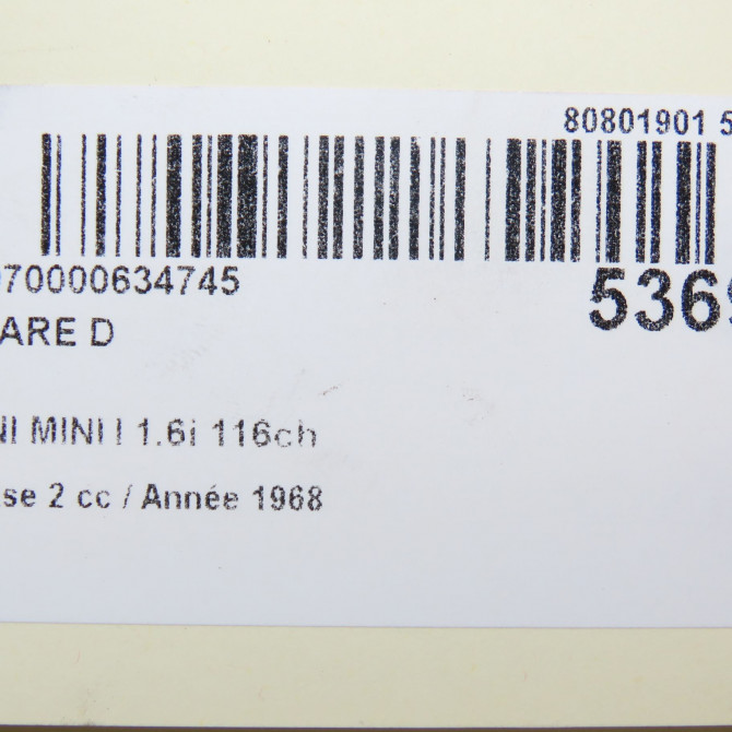 Phare droit occasion MINI MINI I Phase 2 07-2004->09-2006 1.6i 116ch 4