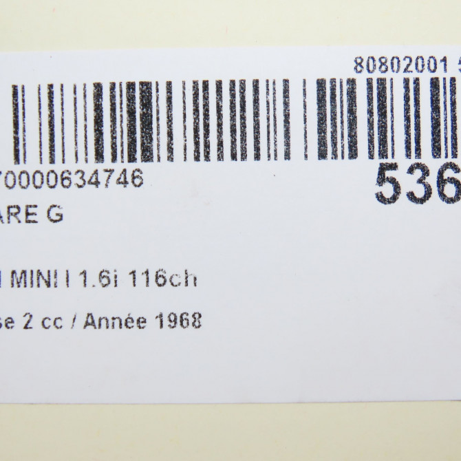 Phare gauche occasion MINI MINI I Phase 2 07-2004->09-2006 1.6i 116ch 5