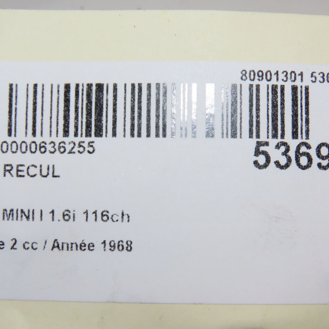 Feu recul occasion MINI MINI I Phase 2 07-2004->09-2006 1.6i 116ch 4