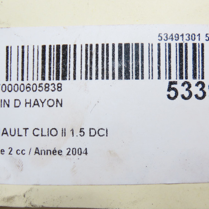 Verin droit hayon occasion RENAULT CLIO II Phase 2 06-2001->07-2006 1.5 DCI 65ch 7700842256 3