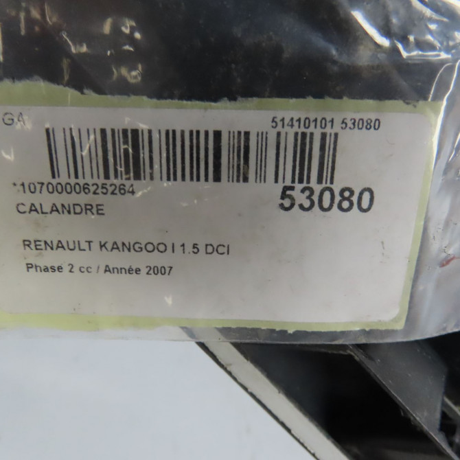 Calandre occasion RENAULT KANGOO I Phase 2 03-2003->06-2010 1.5 DCI 70ch 7701062876 4