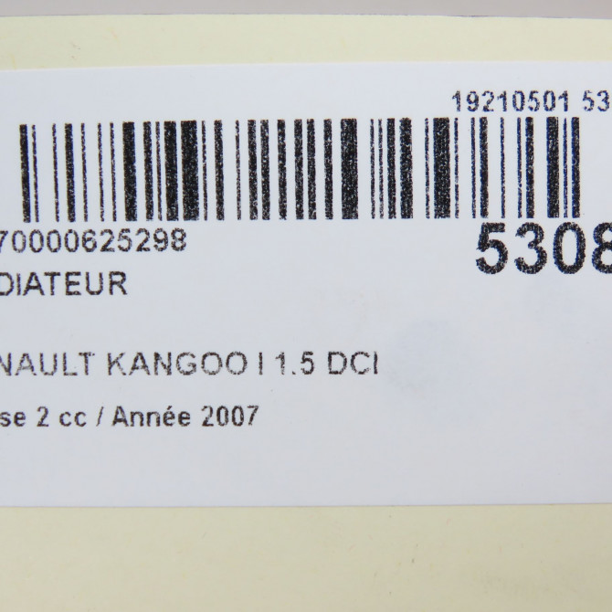 Radiateur occasion RENAULT KANGOO I Phase 2 03-2003->06-2010 1.5 DCI 70ch 8200240818 5