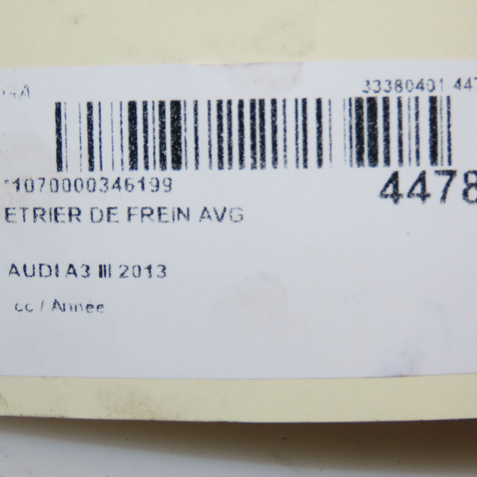 Etrier de frein avant gauche occasion AUDI A3 III 8V0615123 3