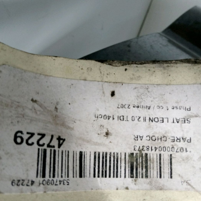 Pare-choc arrière occasion SEAT LEON II Phase 1 09-2005->05-2009 2.0 TDI 140ch 1P0807421GRU 3