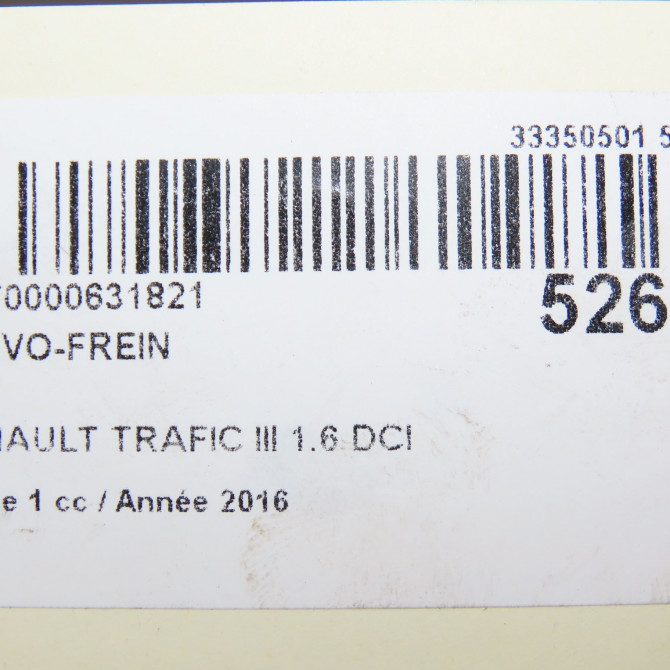 Servo-frein occasion RENAULT TRAFIC III Phase 1 06-2014->... 1.6 DCI 145ch 472108258R 6