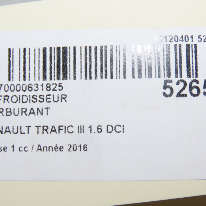 Refroidisseur carburant occasion RENAULT TRAFIC III Phase 1 06-2014->... 1.6 DCI 145ch 4