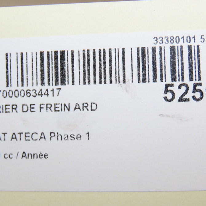 Etrier de frein arrière droit occasion SEAT ATECA Phase 1 06-2016->... 8V0615424D 7