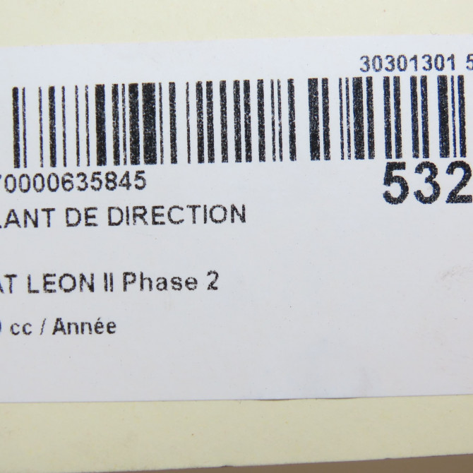 Volant de direction occasion SEAT LEON II Phase 2 05-2009->09-2012 5P0419091BBB0W 5