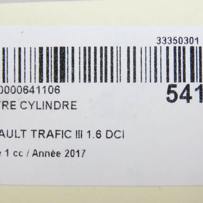 Maitre cylindre occasion RENAULT TRAFIC III Phase 1 06-2014->... 1.6 DCI 120ch 460112992R 4