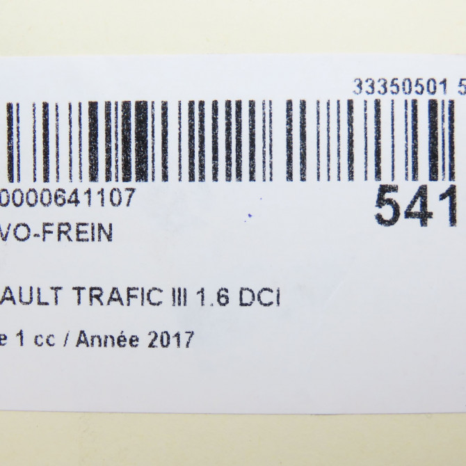Servo-frein occasion RENAULT TRAFIC III Phase 1 06-2014->... 1.6 DCI 120ch 472108258R 6