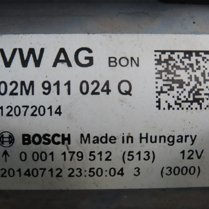 Démarreur occasion VOLKSWAGEN POLO V Phase 2 02-2014->... 1.2i 90ch 2M911024H 5