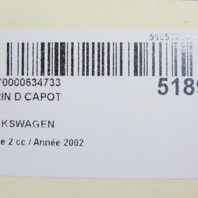 Verin d capot occasion  7D0823359A 4