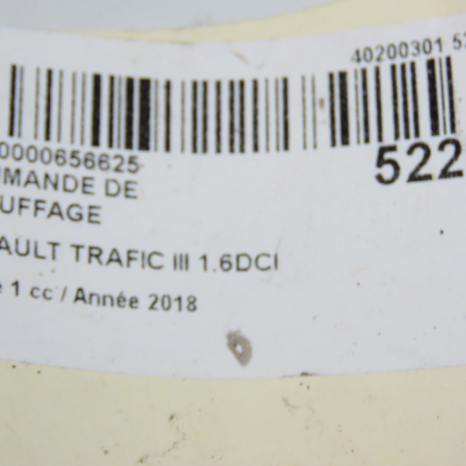 Commande de chauffage occasion  275102706R 6