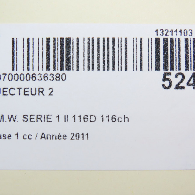 occasion B.M.W. SERIE 1 II Phase 1 08-2011->06-2015 116D 116ch 13537798446 5