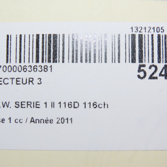 occasion B.M.W. SERIE 1 II Phase 1 08-2011->06-2015 116D 116ch 13537798446 5