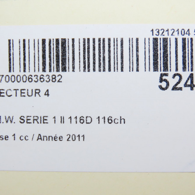 occasion B.M.W. SERIE 1 II Phase 1 08-2011->06-2015 116D 116ch 13537798446 5