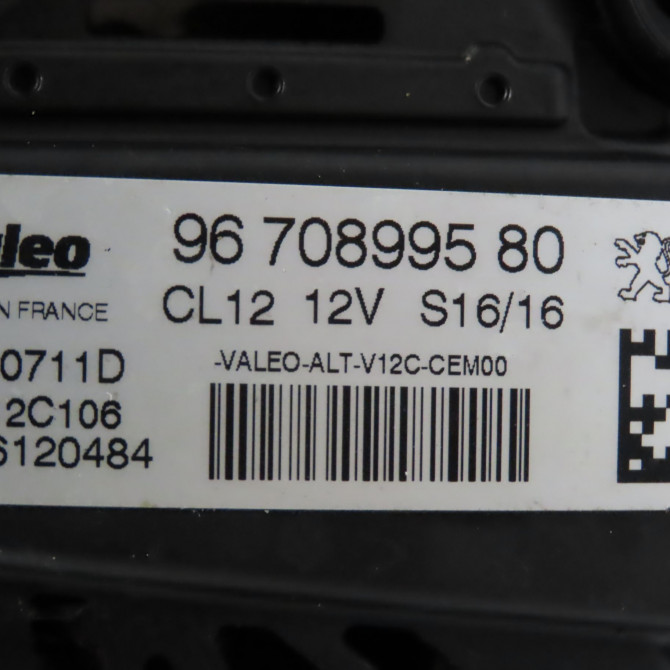 Alternateur occasion CITROEN C4 II Phase 2 11-2014->... 1.2i 110ch 9818677980 6