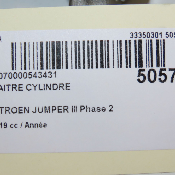 Maitre cylindre occasion CITROEN JUMPER III Phase 2 06-2014->... 1612441380 7