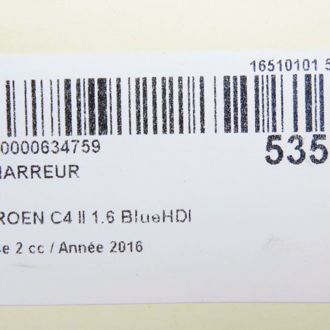 Démarreur occasion CITROEN C4 II Phase 2 11-2014->... 1.6 BlueHDI 120ch 7