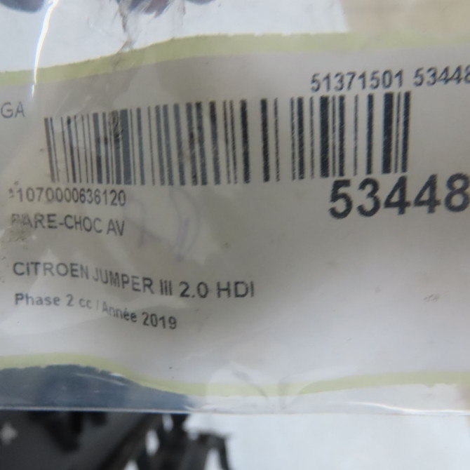 Pare-choc avant occasion CITROEN JUMPER III Phase 2 06-2014->... 2.0 HDI 130ch 1637293680 5