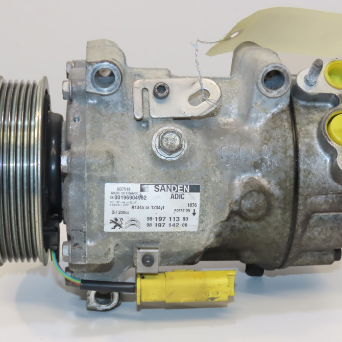 Compresseur air conditionne occasion CITROEN JUMPER III Phase 2 06-2014->... 2.0 HDI 130ch 1671554080 2