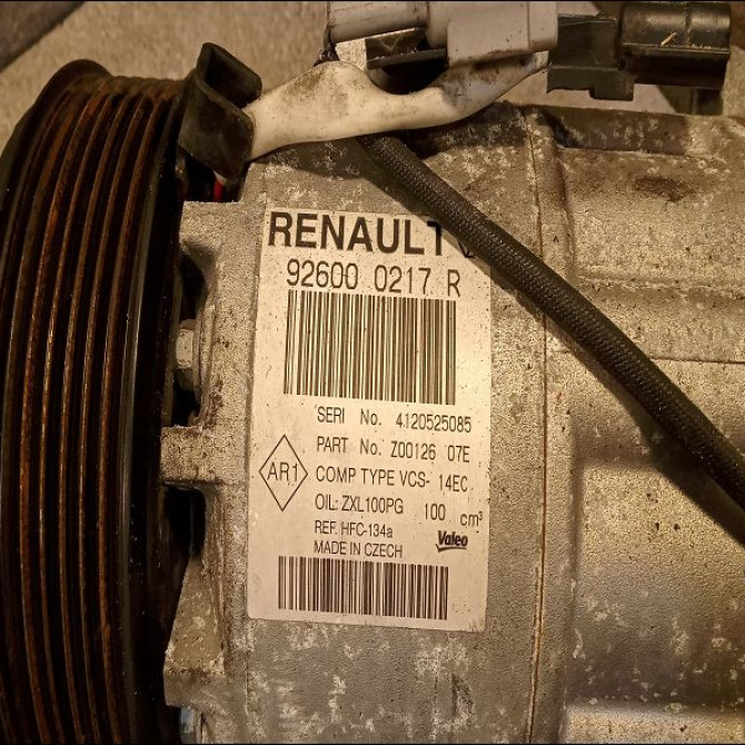 Compresseur air conditionne occasion RENAULT CAPTUR Phase 1 02-2013->... 1.2i 118 16V 926000217R 3