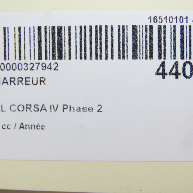 Démarreur occasion OPEL CORSA IV Phase 2 01-2011->03-2015 95520347 7