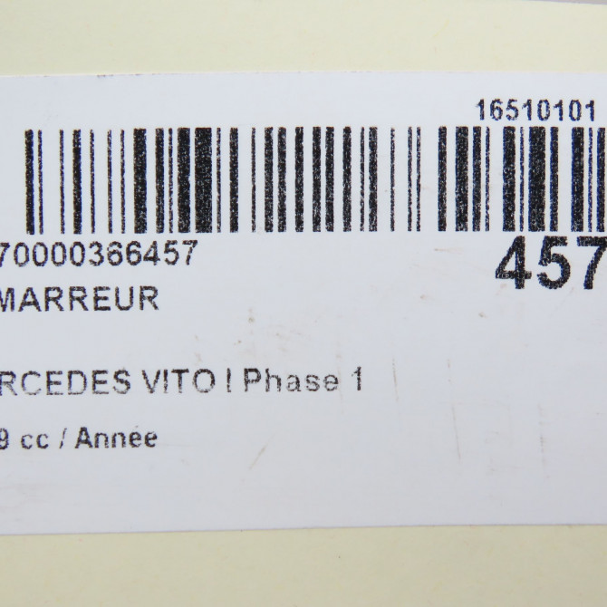 Démarreur occasion VITO I Phase 1 04-1996->10-2003 7