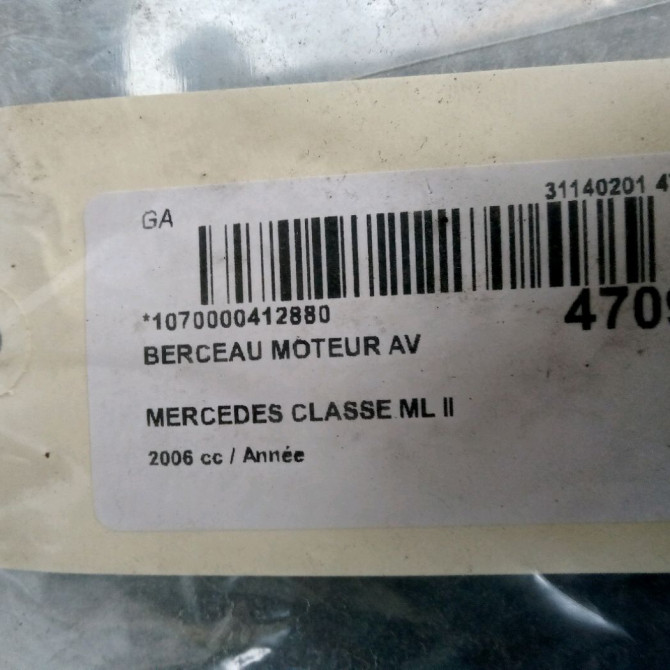 Berceau moteur avant occasion MERCEDES CLASSE ML II phase 1 03-2005->09-2008 1643300058 3