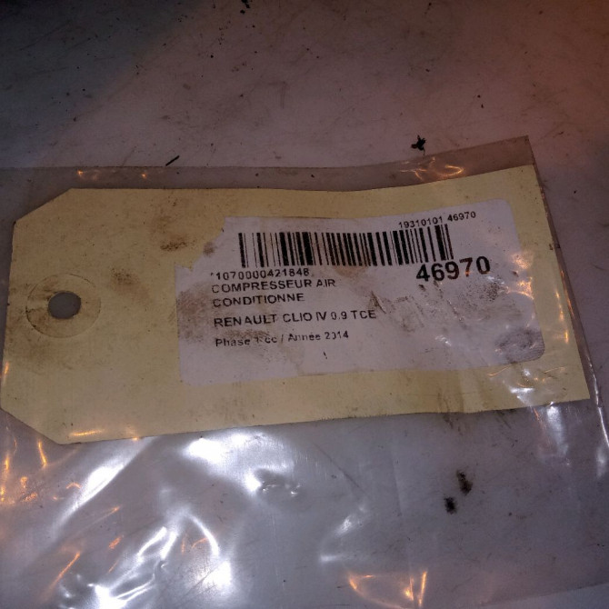 Compresseur air conditionne occasion RENAULT CLIO IV Phase 1 07-2012->... 0.9 TCE 90ch 926000217R 7