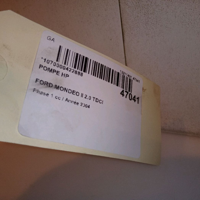 Pompe hp occasion FORD MONDEO II Phase 1 09-2000->06-2007 2.0 TDCI 115ch 7