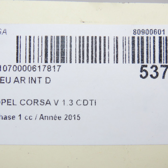 Feu arrière intérieur droit occasion  13454505 5