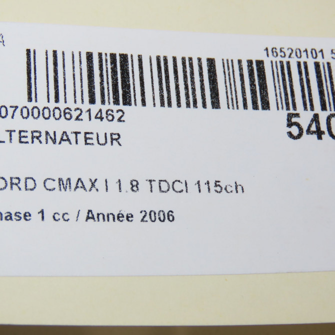Alternateur occasion FORD CMAX I Phase 1 09-2003->03-2007 1.8 TDCI 115ch 1708383 8