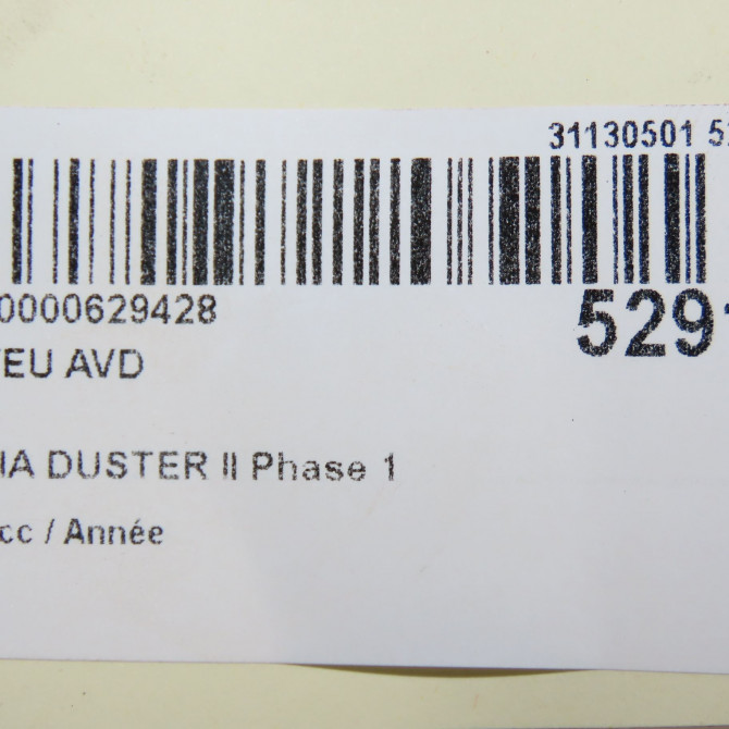 Moyeu avd occasion DACIA DUSTER II Phase 1 10-2017->... 402021241R 7