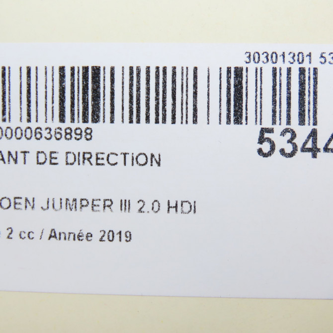 Volant de direction occasion CITROEN JUMPER III Phase 2 06-2014->... 2.0 HDI 130ch 1643704080 5