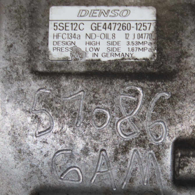 Compresseur air conditionne occasion TOYOTA AURIS I Phase 1 03-2007->03-2010 2.0 D-4D 8831002400 6