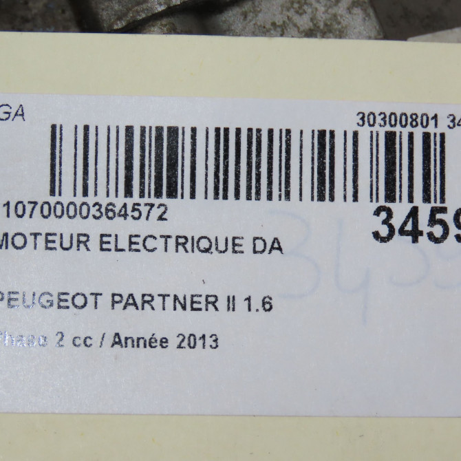Moteur electrique de direction assistée occasion PEUGEOT PARTNER II Phase 2 05-2012->... 1.6 HDI 90ch 1629090080 6