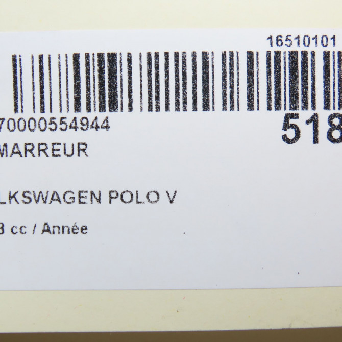 Démarreur occasion VOLKSWAGEN POLO V Phase 2 02-2014->... 2Z911024H 7